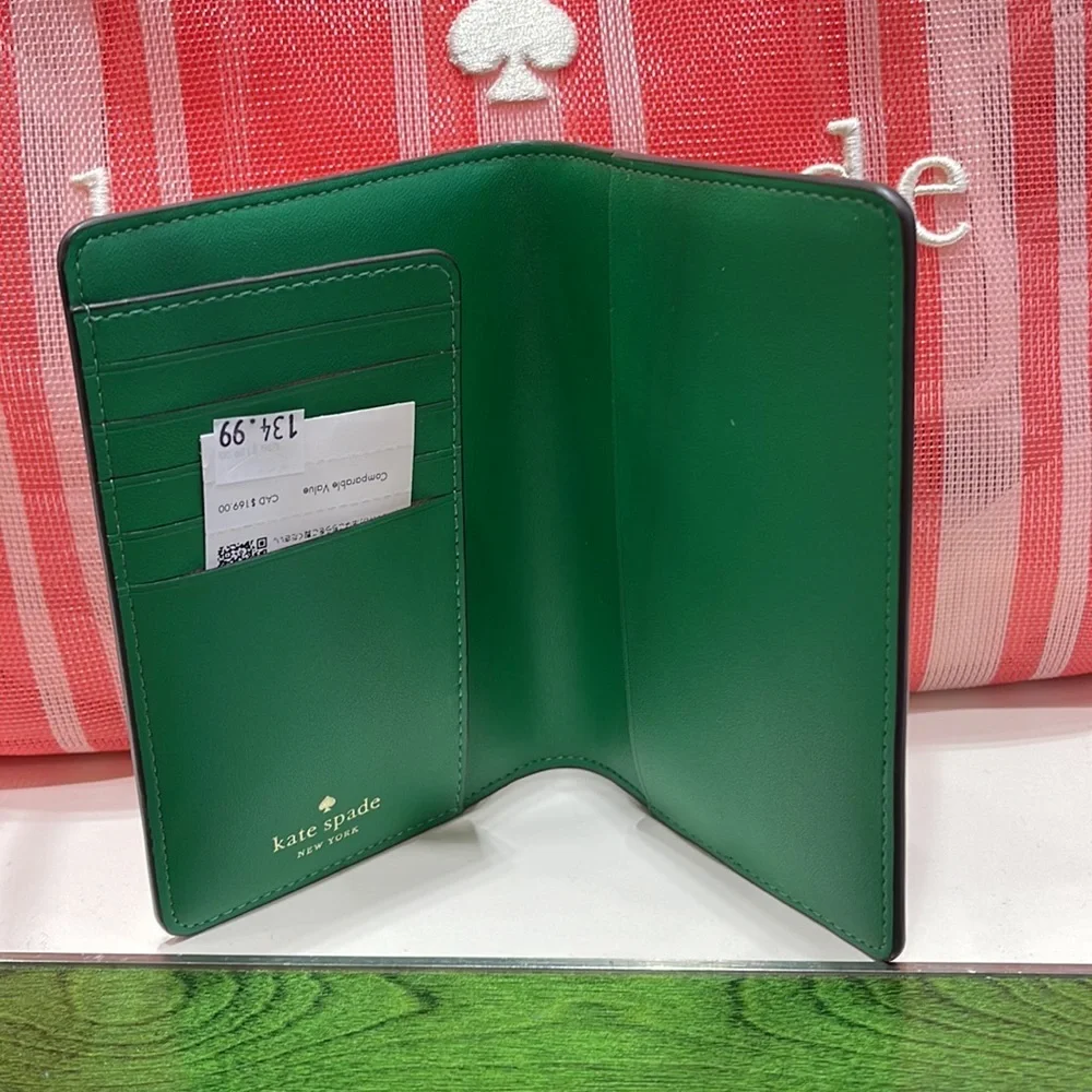 Kate Spade Watermelon Passport Holder NWT